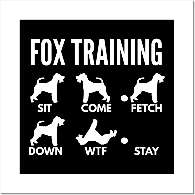 Fox Training Fox Terrier Tricks Wall Art by DoggyStyles